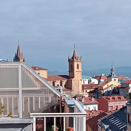 Atico Quintana I - Con Terraza, Vistas A La Ciudad, En El Centro, Con Wifi Y Garaje Apartment Oviédo